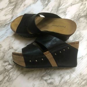 Pierre Damus Black wedges